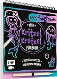 Mein Kritzel-Kratzel-Malbuch – Meerjungfrauen: Mit Rätselspielen und Ausmalbildern