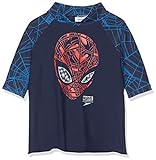 Speedo Jungen Marvel Spiderman All in One Suit Badeanzug, Blau, 4 Jahre