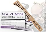 Glatzenpolitur GLATZE blank & Glatzenkamm (Geschenk-SET) - Politur für die Glatze und Glatzen-Kamm im Set - Scherzartikel