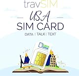 travSIM USA SIM Karte (Lycamobile SIM Karte) Gültig für 30 Tage - 15GB 3G 4G LTE Mobile Daten - Vereinigte Staaten Lycamobile US SIM Karte (Unbegrenzte USA & Internationale Anrufe & Texte)