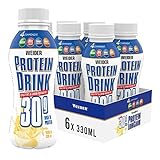 Weider Protein Low Carb Shake Ready to Drink 30 g, Vanille, Eiweiß aus Whey + Casein, 6er Pack (6x330 ml), 4044782943342