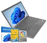Lenovo ThinkPad T440p 14 Zoll Laptop Intel Core i5-4300M@ bis zu 3,3 GHz 4 GB 128 GB SSD mit Windows 11 Pro & GRATIS Antiviren-Software Webcam inkl. 365 Tage Garantie
