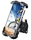 Lamicall Handyhalterung Fahrrad, Handyhalter Motorrad - Universal 360° Fahrrad Halter für iPhone 14 Pro Max Plus, SE, 13 12 Pro Max Mini, 11 Pro Max, Xs, XR, X, 8, 7, 6S, Samsung S10 S9, Smartphone