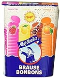 Frigeo Ahoj-Brause, Die Klassiker: runde Brause-Bonbons in den vier Geschmacksrichtungen Zitrone, Orange, Himbeere und Cola, 1-er Pack (1 x 125 g)
