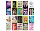 TypeStoff 20er Postkarten-Spar-Set – FUNNY – DIN A6, 20 verschiedene Motive mit Sprüchen, Zitaten und Aphorismen - PK-00602