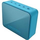 Grundig Solo+ Blue Bluetooth Lautsprecher, Soundbox, 3.5 W RMS Leistung, 30 Meter Reichweite, mehr als 20 Stdn. Spielzeit, Bluetooth 5.3, Spritzwassergeschütztes Gehäuse (IPX5), Schwarz