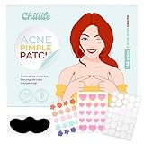 Chillife Pickel Patches Set inkl. Nosestrip | 146 Akne Pimple Patches, unsichtbare Acne Hydrokolloid Pflaster | Hautreinigung, Mitesserentferner, Hautschutz gegen Pickel für alle Hauttypen