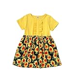 HuiSiFang Baby Mädchen Drucken Schlaghose Mode Outfits Mode Frühling Schießen Kinderkleidung für Partys Geburtstagsfeiern
