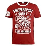 Spaß Kostet Herren Tshirt Kneipensport Dart Motive Größe S - 5XL