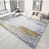 AXHMZYD Teppich Kurzflor modern Nordic abstrakte Linien Muster ideal für Küche und Esszimmer,Wohnzimmer, Schlafzimmer Schlafzimmer, Couchtisch, Nachttisch Teppich (Color:A,Size:150 * 200cm)