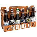 Kalea Toolbox XL, 12 Biere von Privatbrauereien aus Deutschland im Werkzeugkasten-Format, Biergeschenk für Männer, Handwerker und zum Vatertag