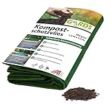 Gards NEU Kompostvlies - Kompostschutzvlies - Kompostflies, Abdeckung, reißfest - geruchsmindernd - dampfdurchlässig - UV stabilisiert - GRÜN, 1.2x1.2m, 200g/m2