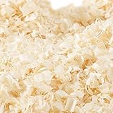 HAOBIN hauchdünne Holzlocken Nadelholz Hobelspäne Zirbenflocken Zirbenspäne Nachfüllpack Dünne Holzrollen zum Füllen von Verpackungen oder für dekorative Zwecke (100, Gramm)