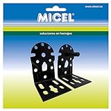 MICEL - 92556 - Winkelhalter für Markisenachse, Wand- und Deckenbefestigung, Stahl-Finish, lackiert, schwarz, 65 x 86 x 108 mm