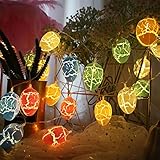 Fauean LED Eierlichterkette Osterdekorationslichter Ostern Lichterkette Ostereier String Licht Warmweiß Lichterketten Ostereier Dekor für den Innenbereich Garten Balkon Party, Schlafzimmer, Hochzeit