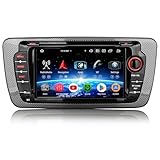 8-Kern 4GB RAM 64GB ROM 7 Zoll Android 14 Autoradio Bluetooth mit GPS Navi Für Seat Ibiza 2009-2013 Unterstützt CarPlay Android Auto DAB+ WiFi 4G DSP USB OBD2 DVB-T2 TPMS IPS Bildschirm Canb