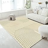 NW Modern Milk Tea Style Hotel Lattice Rectangular Carpet Homestay Office Bedroom Bedside Line Sofa Blanket Coffee Table Cushion