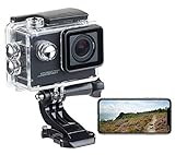 Somikon Action Cam 4K 60fps: Einsteiger-4K-Action-Cam, WLAN Full HD (60 fps) mit Unterwassergehäuse (Action Cam Full HD 60fps)