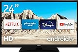 Nokia Smart TV - 24 Zoll (60cm) Android TV (HD Ready, AV Stereo, WiFi, 12 Volt, Triple Tuner - DVB-C/S2/T2, Netflix, Prime Video, Disney+) Amazon Exclusive