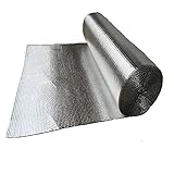 Doppelblasen-reflektierende Thermo-Aluminiumfolie, Isolierrolle für Heizkörper und Fenster, Klimaanlage, Seitenw