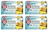 Teekanne - Karibische Mango 4er Pack - Ländertee (4 x 45g, je 20 Teebeutel)