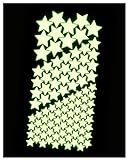 WANDfee Leuchtsterne ☆☆ 100 ☆ selbstklebende EXTRASTARK leuchtende Sterne Sternenhimmel Aufkleber Kinderzimmer