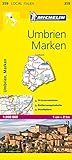 Michelin Umbrien und Marken: Straßen- und Tourismuskarte (MICHELIN Localkarten)