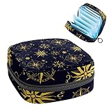 Damen-Damen-Servietten, Handtasche, Damen, Menstruationstasse, Tasche, Mädchen, tragbare Tampon-Aufbewahrungstasche, Kompass, Windrose, Perioden-Tasche mit Reiß