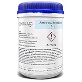 Centra24 Amidosulfonsäure 1kg Reinheit min. 99,5%, Entkalker, Sulfaminsäure, Sulfamidsäure, Sulfamsäure, Küche, Haushalt, Labor