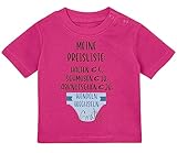 Baby Tshirt in Pink 0-36 Monate mit Druck T-Shirt mit Spruch Meine Preisliste T-Shirt für Kleinkind 0, 1, 2, 3 J