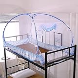 GYAM Pop-Up-Moskitonetz-Zelt für Betten, Moskitonetz für Queen- bis King-Size-Betten, Doppeltür-Design für Campingausflüge im Freien, waschen(A2,W100x l190x h100)