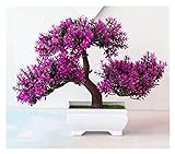 NURCIX Künstliche Plastikpflanzen Bonsai Kleiner Baum Topf gefälschte Pflanzen Blumenhauszimmer Tisch Dekoration Garten Arrangement Ornamente