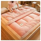 HFAFRZ Dicke Tatami-Matratze, Japanische Cartoon-Futon-Matratze, Bodenmatratze FüR Erwachsene, Schlafende Tatami-Bodenmatte, Schlafsaal-Matratzenauflage-Boden-Schlafsofa,Pink 2,120x200cm