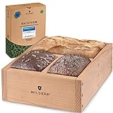 WILDBÄR® Premium Backrahmen Holz für selbstgemachtes Brot - hochwertige Doppel-Brotbackform für bis zu 4 knusprige Brote mit Holzofengeschmack - Made In EU - Holzbackform Brot aus FSC-Buchenholz