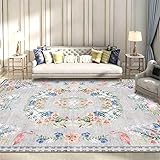 MMHJS Bohemian Retro Persian Ethnic Style Rechteckiger Modeteppich, Home Wohnzimmer Schlafzimmer Dekorativer Teppich, Absorbierende Anti-Rutsch-Türmatte Für Badezimmer 40x60cm