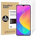 VGUARD [3 Stücke] Schutzfolie für Xiaomi Mi 9 Lite, Panzerglasfolie Folie Displayschutzfolie Hartglas Gehärtetem Glas DisplayPanzerglas Displayschutz für Xiaomi Mi 9 Lite