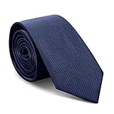 URAQT Herren Krawatten, Klassische Schmale Krawatte 6 cm für Herren, Elegant Hochzeit Krawatte für Büro oder Festliche Veranstaltunge(Blau)