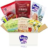 Bubble Tea DIY Set für 8 Getränke - 19-teiliges Boba Tee Starter Kit mit Zutaten aus Taiwan - 3 Teesorten (Milchtee, Grüner Tee, Zitronen-Eistee), Tapioka-Perlen, Rohrzucker, Strohhalme, Anleitung