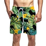 Kurze Hosen Herren, Jungen Bermuda Man Lässige Sommer-Shorts für Herren mit Losem Tether-Pocket