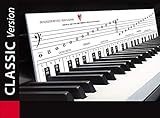 TonGenau® Klaviatur Schablone 3mm Version - Klavier lernen leicht gemacht - von KlavierlehrerInnen empfohlen - Klavier spielen lernen für Kinder, Anfänger, und Erwachsene