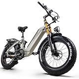 CEAYA Ebike Herren Damen Elektrofahrrad A20 PRO E-Bike Mountianbike 20 Zoll mit 48V20AH,7 Gang,Doppel federung Doppelscheibenbremse,Fat e Bik