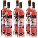 6 Flaschen Michel Schneider Merlot Rosé, alkoholfreier Wein, sortenreines Roséwein Paket (6 x 0,75 l)