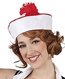 Boland 95805 - Mütze Marine, rot-weiß, Seefahrer-Hut, Matrose, Clown, Kopfbedeckung, Kostüm, Karneval, Mottoparty