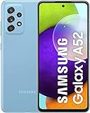 Samsung Galaxy A52 Smartphone ohne Vertrag 6.5 Zoll Infinity-O FHD+ Display, 128 GB Speicher, 4.500 mAh Akku und Super-Schnellladefunktion, blau, 30 Monate Herstellergarantie [Exklusiv bei Amazon]