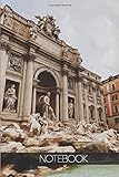 Notebook - Travel Journal - 110 pages: Rome, Roma, Italy - Trevi fountain Fontana di trevi