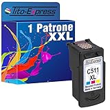 Tito-Express PlatinumSerie 1 Patrone für Canon CL-511XL Color IP2700 MP480 MP490 MP495 MP499 MX320 MX330 MX340