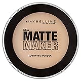 Maybelline New York Puder, Mattierend und langanhaltend, Matte Maker, Nr. 20 Natural Beige, 16 g
