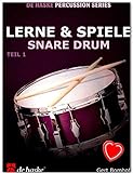 Lerne und Spiele Snare Drum, Teil 1 - Schule für Snare Drum mit bunter herzförmiger Notenklammer - Verlag De Haske DHP1013114 9789043114950