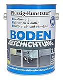 Dynamic24 Flüssig Kunststoff 2,5L Bodenbeschichtung 25m² RAL 7016 Betonfarbe Beton Beschichtung (Anthrazitgrau)