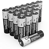 EEMB AA 3,6 V Lithium-Batterie, ER14505, 2600 mAh, nicht wiederaufladbar, Li-SOCL2-Akku, 3,6 V, Lithium-Thionylchlorid-Batterien, UL-zertifiziert, 20 Stück